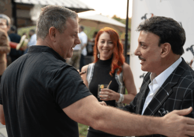 Guests enjoying Arturo Fuente cigars at Xtravaganza 2025 charity event at Hudson Farm Club in Hopatcong, NJ.